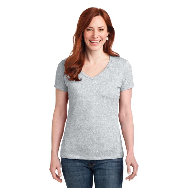 Hanes T-Shirt Col en V pour Femmes Nano-T
