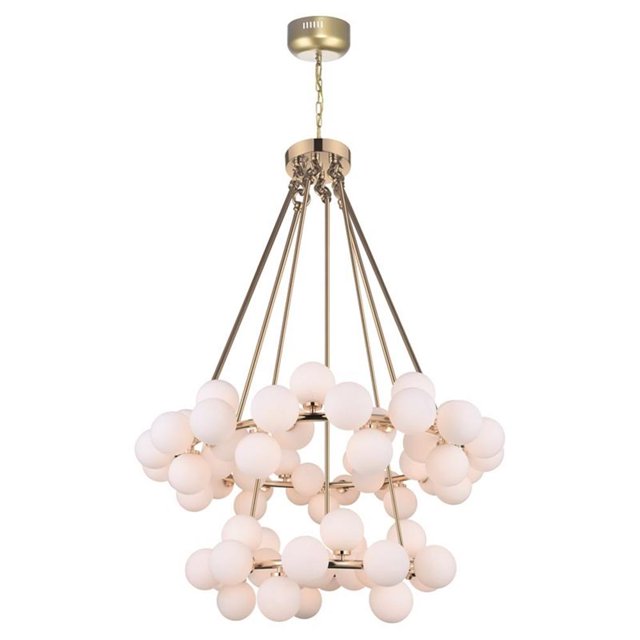 CWI Lighting Lustre Arya 70 Lumières avec Fini Satiné Doré