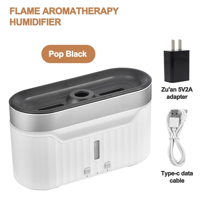 Flame Humidifier Mute Aromatherapy Machine Bedroom Lighting Large Volume Purification Diffuser Aromatherapy Machine