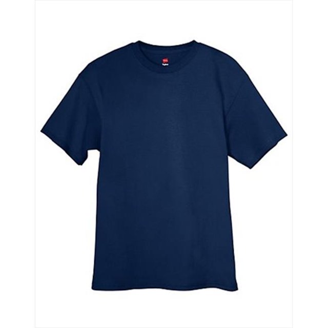 Hanes 5250 Tagless T-Shirt Size 6XL, Navy Blue
