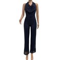 thumbnail image 4 of jovati Combinaison Décontractée pour Femmes à Paillettes, Couleur Unie, à Manches Courtes, 4 of 7