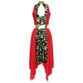 thumbnail image 4 of iiniim Robe de Danse de Louange pour Femmes Adultes Col Montant Ourlet Irrégulier Costume de Performance Liturgique Rouge TTG, 4 of 7