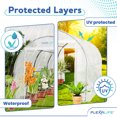 thumbnail image 4 of Plexalife Deluxe Walk-In Tunnel Greenhouse with White Cover, 4 of 7