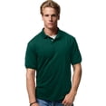 thumbnail image 1 of Hanes Cotton-Blend Men`s Jersey Polo, M, Deep Forest, 1 of 7