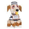 thumbnail image 1 of Animated Plush Ear Flapping Dog in Prisoner Outfit, 1 of 1
