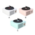 thumbnail image 4 of Turntable Speaker USB Bluetooth V5.0 Vinyl Turntable Speaker Record Player Stereo Vintage Portable Speaker, White, 4 of 9