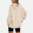 thumbnail image 2 of Besolor Womens Plus Size Hoodies Long Sleeve Drawstring Pullover Tops Casual Loose Fall Winter Hooded Sweatshirts, 2 of 7
