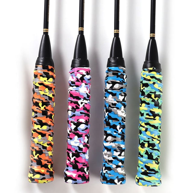 MesaSe Camouflage Anti-Slip Tennis Badminton Squash Ball Racket Handle Cover Strip