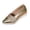 Gold, variant on Xfvqtps Womens Glitter Espadrille Flats Casual Wedge Heel Slip on Shoes Lightweight Moccasins for Everyday Wear Gold
