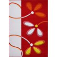thumbnail image 1 of Ladole Rugs Tapis Tapis Fleurs Rouges Colorées pour Enfants Bébé Petite Fille Garçon Chambre Petit Grand Long Antidérapant Taille 3x5. 4x6, 5 x 8, 7 x 10, 9 par 12, 11 Pieds ft, 1 of 5