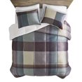 thumbnail image 4 of Plaid Micromink to Sherpa 3 Piece Comforter Set, 4 of 7