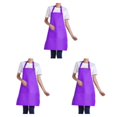 thumbnail image 1 of mmirethe 12pieces Adjustable Half-length Adult Apron Lightweight And Eco-friendly Kitchen Essential Stylish Polyester Innovative purple 3Set, 1 of 6
