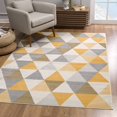 thumbnail image 1 of eRug Outlet Savannah Collection Modern Geometric Area Rug (4x6 feet) - 3'9" x 5'6", Yellow, 1 of 6