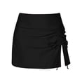 thumbnail image 3 of WILLBEST High Waisted Swim Skirt Shorts with Drawstring Double Layer Pleated Design for Women Yoga Beachwear Comfortable Coverage, 3 of 3