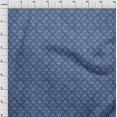 thumbnail image 4 of oneOone Viscose Chiffon Medium Blue Fabric Asian Dabu Print Craft Projects Decor Fabric Printed By The Yard 42 Inch Wide, 4 of 4