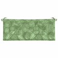 thumbnail image 2 of vidaXL Garden Bench Cushion Leaf Pattern 120x50x7 cm Fabric, 2 of 4