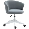 thumbnail image 1 of Vinsetto Fluffy Office Chair with Adjustable Height, Armless, Grey, 1 of 10