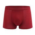 thumbnail image 3 of Jamicy Men's Boxer Briefs Gift for Men Men's Underwear Boxer Briefs 2 Pack Basic Solid Color Soft Comfortable Breathable High Elasticity, 3 of 6
