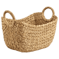 thumbnail image 1 of Bouclair Natural Water Hyacinth Basket with Handles Medium, 1 of 2