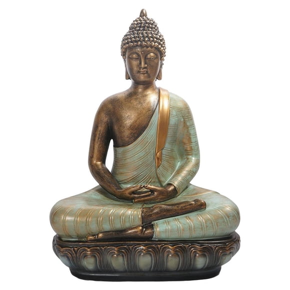 Almencla Sitting Meditating Buddha Statue Figurine Outdoor Garden Buddha Sculpture Decor for Home Room Patio Decor