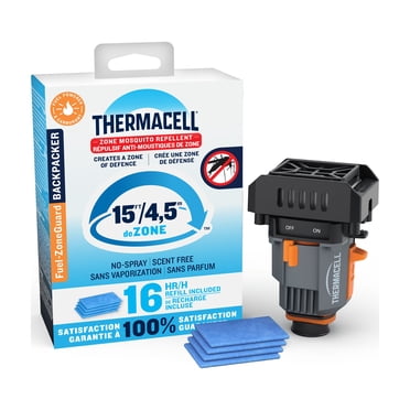Thermacell Fuel-ZoneGuard Backpacker Fuel Powered Mosquito Repeller with 16-Hr Refill