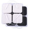 thumbnail image 1 of Tampons d'Électrode, 20 Pcs, Tampons de Remplacement d'Unité 2”x2?? pour Électrothérapie, Machine de Stimulation Musculaire EMS, Réutilisables, 1 of 5