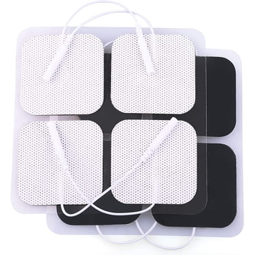 Tampons d'Électrode, 20 Pcs, Tampons de Remplacement d'Unité 2”x2?? pour Électrothérapie, Machine de Stimulation Musculaire EMS, Réutilisables