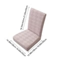 thumbnail image 3 of EGNMCR Home Decor, Room Decor, Wall Decor Elastic Dining Table Chair Cover Half Round Household Chair Cover Cushion Backrest One Universals Chair Flock Stools Cover Cover, 3 of 6