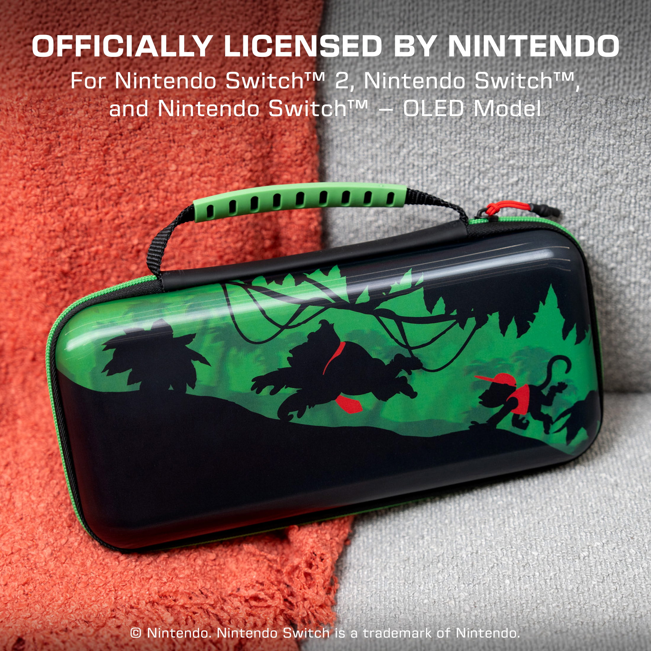 Turtle Beach PlayTrek Travel Case (Donkey Kong) - Nintendo Switch 2, Nintendo Switch, Nintendo Switch - OLED Model - Storage, Protection, Game Card Holder, Hard Shell, Lenticular