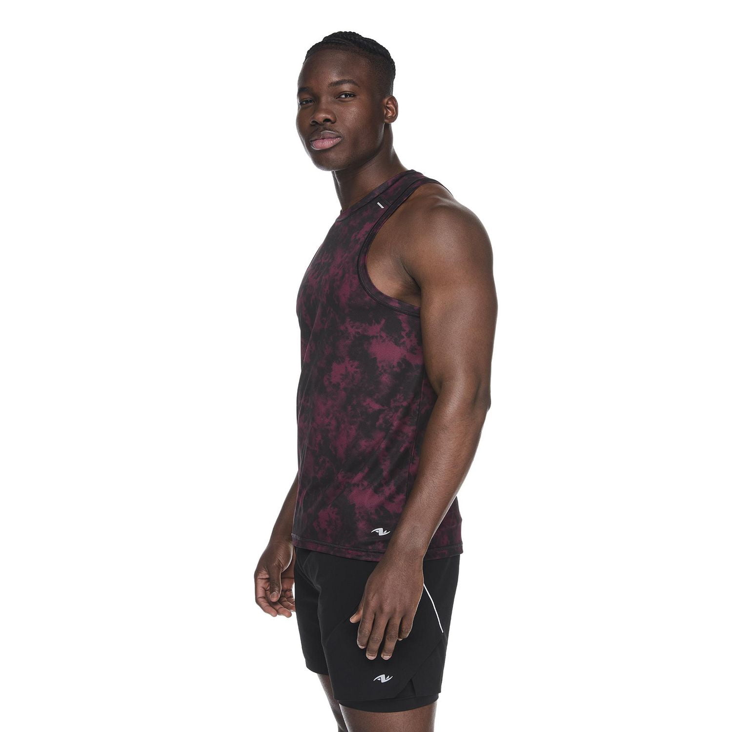 Débardeur de musculation en maille imprimée Athletic Works pour hommes