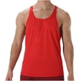 thumbnail image 2 of Styesk Tank Tops Men Fashionable Men's Round-neck Solid Color Mesh Drying Sleeveless Top, 2 of 7