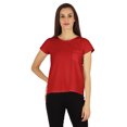 thumbnail image 1 of Inkmeso Solid Short Sleeve Basic T-Shirt For Womens Patch Pocket Casual Summer Basic Top, 1 of 7