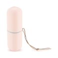 thumbnail image 2 of facefd Travel Toothbrush Case Capsule Toothbrush Cup Holder 2 in 1 Cover Container Bathroom for Business Use Outdoors Pink, 2 of 9