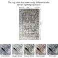 thumbnail image 2 of JV Home Area Rug Oushak Grey 6'x9' Washable Carpet Anti Slip, 2 of 7