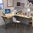 thumbnail image 3 of Costway L-Shaped Home Office Corner Desk Computer PC Laptop Table Gaming Workstation, 3 of 10