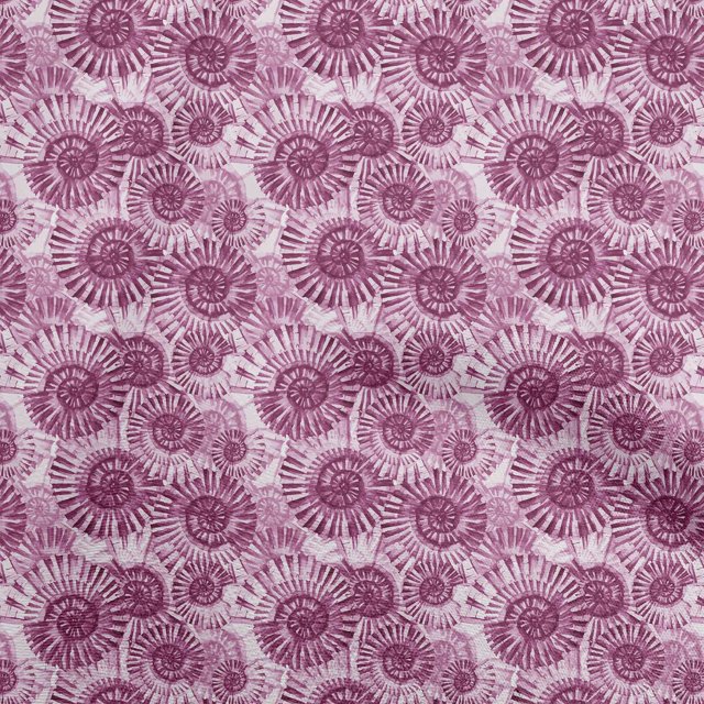 oneOone Rayon Purple Fabric Ocean Sewing Craft Projects Fabric Prints By Yard 56 Inch Wide