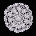 thumbnail image 1 of jifeng Nénuphar Blanc Crochet Coton Dentelle Napperon Napperons de Table Napperons Tapis 40cm, 1 of 9