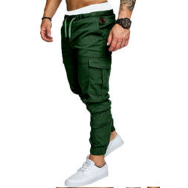 Mens Skinny Fit Straight Leg Trousers With Pockets