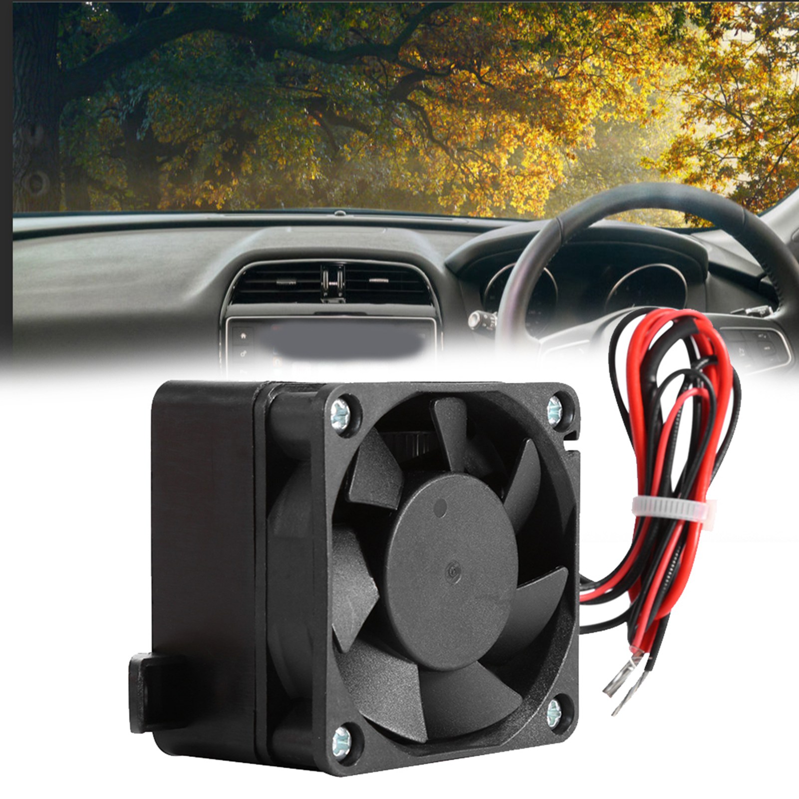 Chauffage de 150W, Chauffages électriques portables intérieurs de 150W, Chauffage constant PTC pour voiture, petit incubateur de chauffage d'espace, avec chauffage et ventilateur