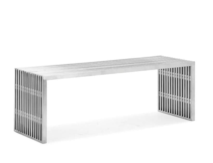 Plata Décor Import Inc - Nove Medium Polished Benche