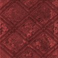 thumbnail image 1 of Ahgly Company Tapis d'Intérieur Lavables à la Machine, Carrés, Transitionnels, Rouges, 7 Pieds Carrés, 1 of 7