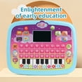 thumbnail image 3 of Blue Childrens Learning Tablet With Led Screen Educational English Toy Early Bilingual System Vocabulary Builder Interactive Device Gift For Preschool Kids, 3 of 6