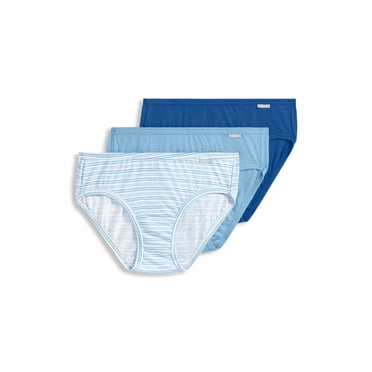 Jockey Women's 100% Cotton Elance Bikini - 3 Pack