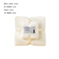thumbnail image 3 of Fleece Towel Set, EDHITNR Soft Absorbent Bath Towel, Premium Microfiber Quick Dry Hand Towel Machine Washable, White, 3 of 3