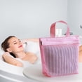 thumbnail image 1 of Large Mesh Bathroom Shower Caddy, Mesh Beach Pool Bag, Portable Handbag Mesh Storage Hollowed-out Bath Washing Cloth Control Travel Swimming Portable Makeup Beach, 1 of 6