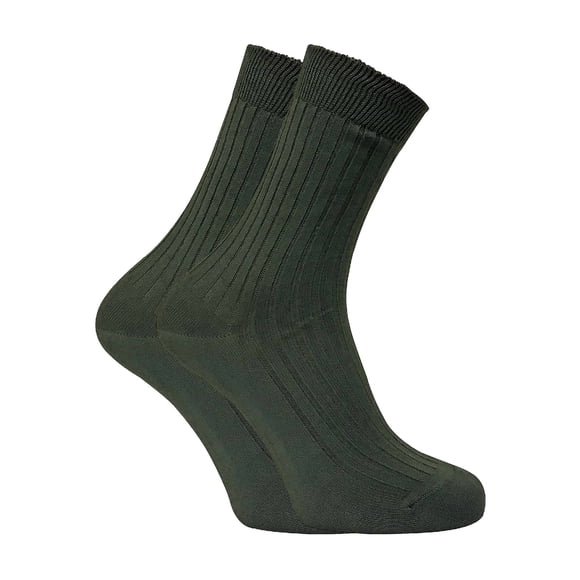 Dr Hunter - 2 Pairs Mens 100% Cotton Breathable Walking Hiking Boot Socks