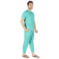 thumbnail image 2 of Inkmeso Ensemble de Pyjama Uni pour Hommes, Manches Courtes, Vêtement de Nuit à Col Rond, Ensemble de Pj, 2 of 7