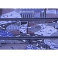 thumbnail image 1 of Ahgly Company Machine Washable Indoor Rectangle Transitional Sky Blue Area Rugs, 2' x 4', 1 of 7