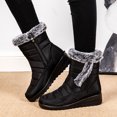 thumbnail image 4 of Bottes de Neige pour Femmes Bottes de Neige à la Mode Randonnée Neige Femmes Hiver Compensées Confortables Fermeture Éclair Bottes de Neige pour Femmes3w Bottes de Neige pour Femmes Bottes Mi-Hautes pour Hommes Femmes Neige Femmes Hiver Neige Courtes et, 4 of 9