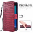thumbnail image 4 of Case for Galaxy J2 Core, Pu Leather Cover, Mobile Phone Cover for Samsung Galaxy J2 Core, Wallet Scratch-Resistant Magnetic Mobile Phone Pocket with Card Compartment, Red, 4 of 7